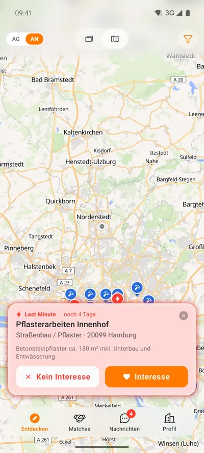 Android: Last-Minute-Vorschau auf der Karte