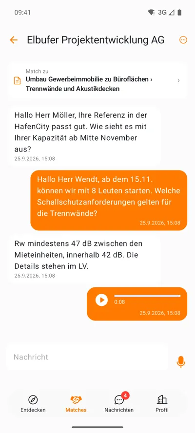 Android: Chat mit Sprachnachricht